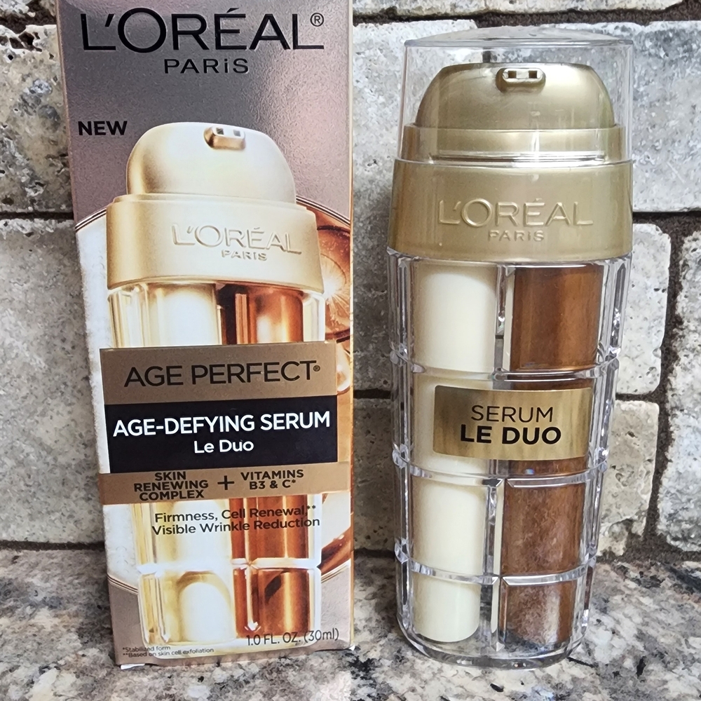 L'Oreal Age-Defying Serum Le Duo in Gold and Cream